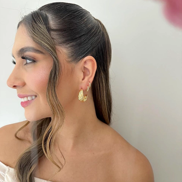 Aretes Ivy Doradas